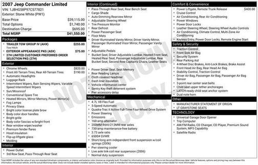 2007 Jeep Commander Limited