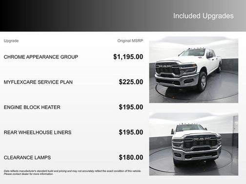 Bright White Clearcoat 2026 RAM 2500 Tradesman Crew Cab 4x4 6'4' Box