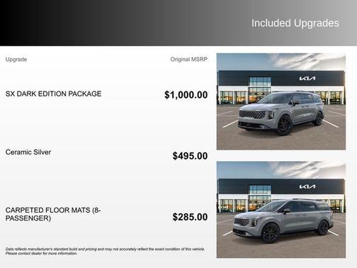Ceramic Silver 2026 Kia Carnival SX