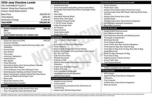 2026 Jeep Cherokee Laredo 4x4