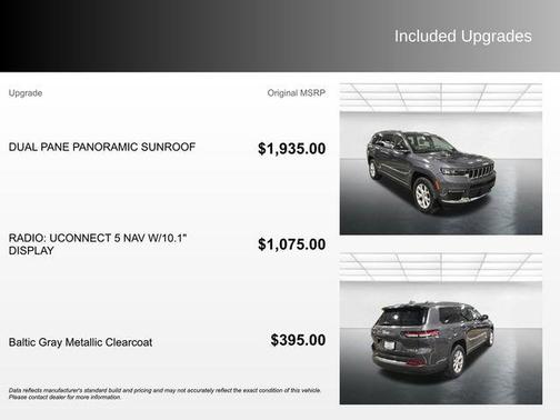 Baltic Gray Metallic Clearcoat 2022 Jeep Grand Cherokee L Limited