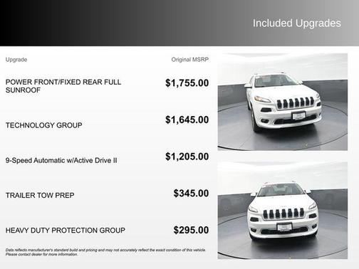 Bright White Clearcoat 2018 Jeep Cherokee Overland