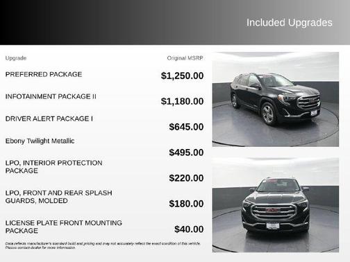 Ebony Twilight Metallic 2020 GMC Terrain SLT