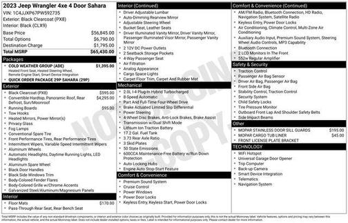 Black Clearcoat 2023 Jeep Wrangler 4xe Sahara