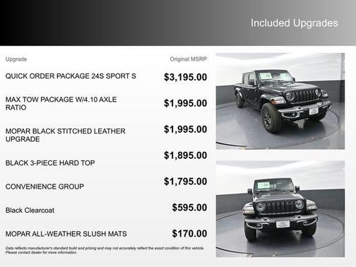 Black Clearcoat 2026 Jeep Gladiator Sport S