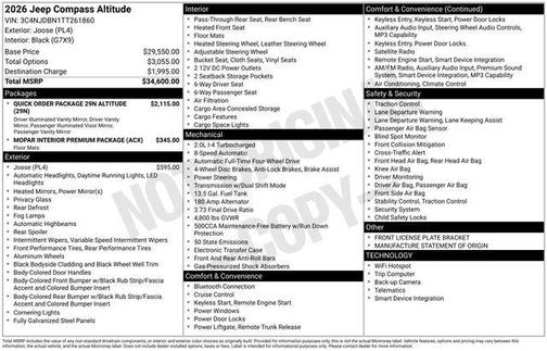 Joose 2026 Jeep Compass Latitude