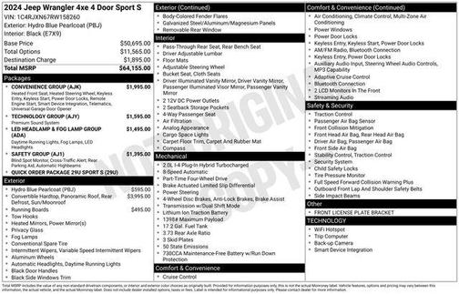 2024 Jeep Wrangler 4xe Sport S