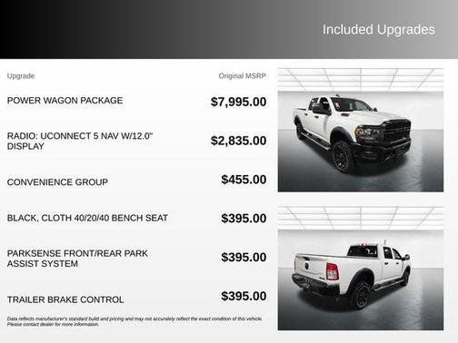 Bright White Clearcoat 2024 RAM 2500 Tradesman Crew Cab 4x4 6'4' Box