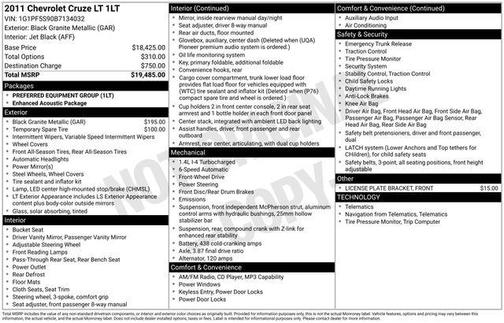 2011 Chevrolet Cruze LT