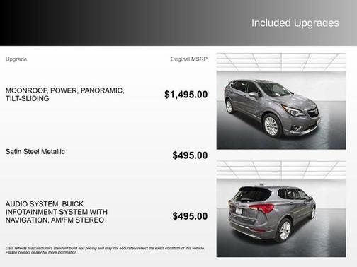 Satin Steel Metallic 2020 Buick Envision AWD Premium I