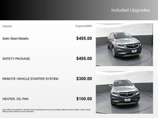 Satin Steel Metallic 2020 Buick Encore Preferred