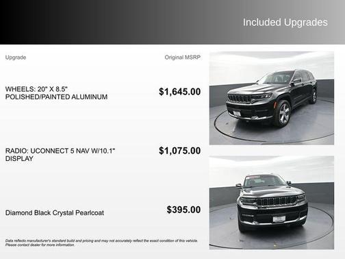 Diamond Black Crystal Pearlcoat 2022 Jeep Grand Cherokee L Limited