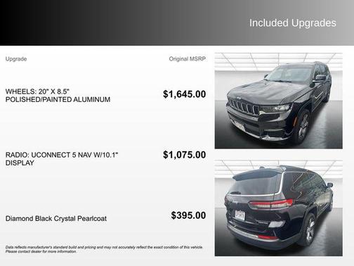 Diamond Black Crystal Pearlcoat 2022 Jeep Grand Cherokee L Limited