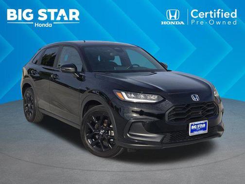 Crystal Black Pearl 2025 Honda HR-V AWD Sport