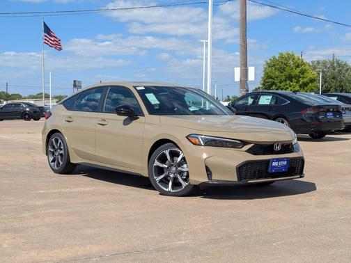 Sand Dune Pearl 2026 Honda Civic Hybrid Sport Touring