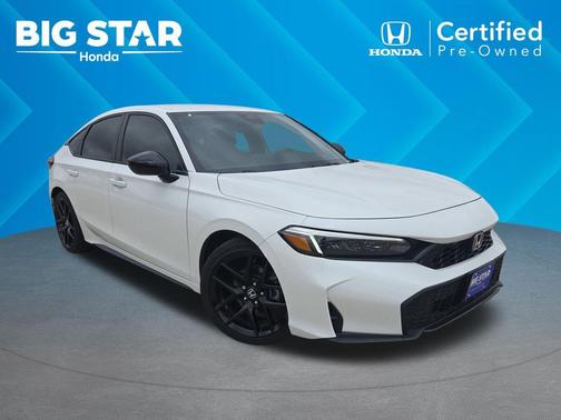 Platinum White Pearl 2026 Honda Civic Sport