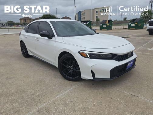 Platinum White Pearl 2026 Honda Civic Sport