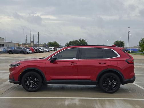 Radiant Red Metallic 2025 Honda CR-V Hybrid Sport Touring AWD