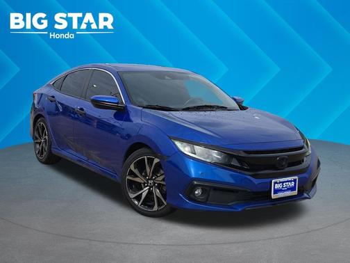 Aegean Blue Metallic 2021 Honda Civic Sport