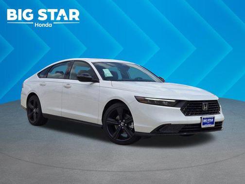 Platinum White Pearl 2026 Honda Accord Hybrid Sport-L