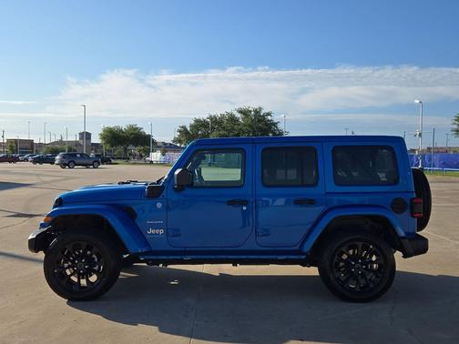 Hydro Blue Pearlcoat 2024 Jeep Wrangler 4xe Sahara