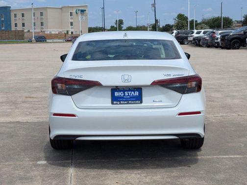 Platinum White Pearl 2026 Honda Civic Hybrid Sport