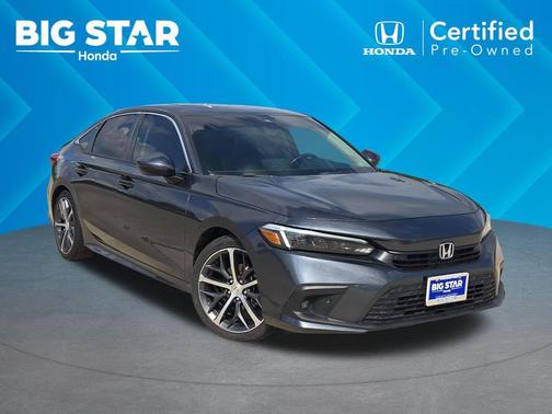 Gray 2022 Honda Civic Touring