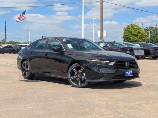 Black 2025 Honda Accord Hybrid Sport