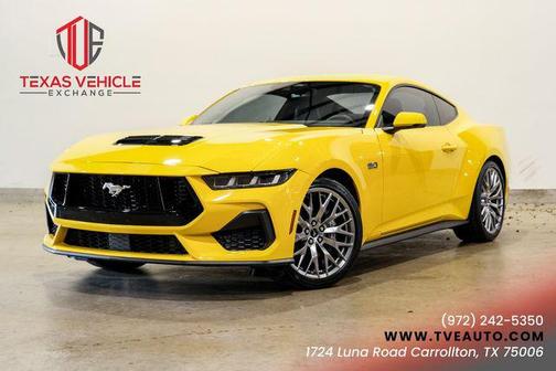 Yellow Splash Metallic Tri-coat 2024 Ford Mustang GT Premium