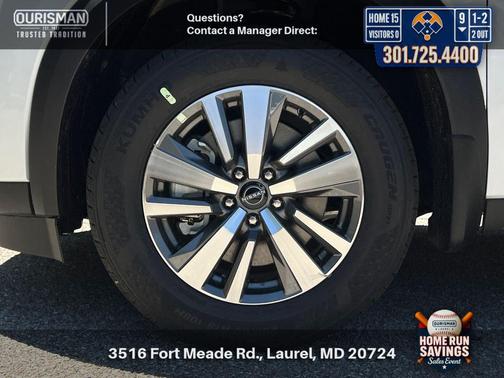 White Pearl 2026 Nissan Pathfinder SL