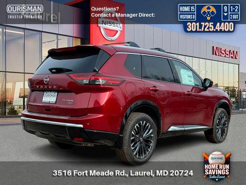 Scarlet 2026 Nissan Rogue Platinum
