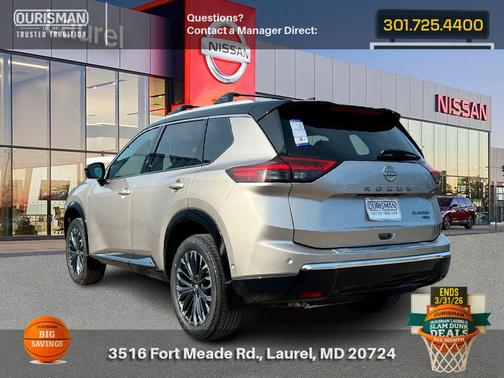 Silver Metallic 2026 Nissan Rogue Platinum