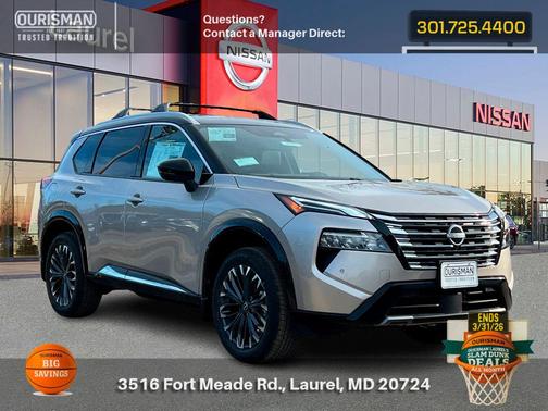 Silver Metallic 2026 Nissan Rogue Platinum