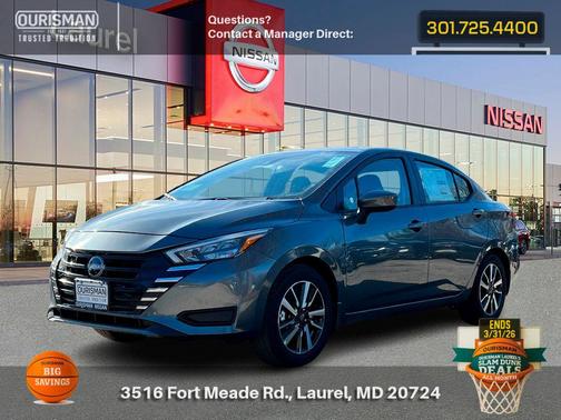 Gun Met 2025 Nissan Versa 1.6 SV