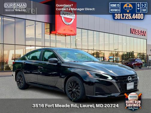 Super Black 2026 Nissan Altima 2.5 SV