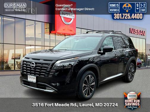 Super Black 2026 Nissan Pathfinder Platinum