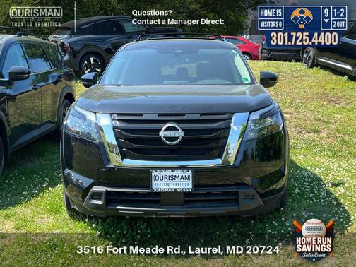 Super Black 2025 Nissan Pathfinder SV 4WD