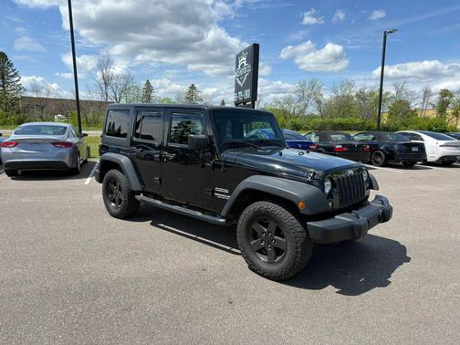 Black 2016 Jeep Wrangler Unlimited Sport
