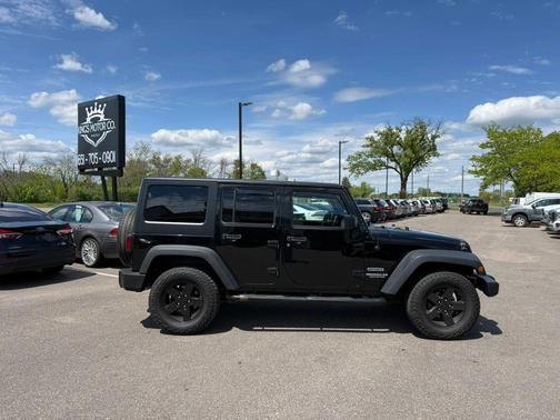 Black 2016 Jeep Wrangler Unlimited Sport