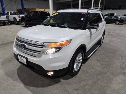 White Platinum Clearcoat Metallic 2015 Ford Explorer XLT