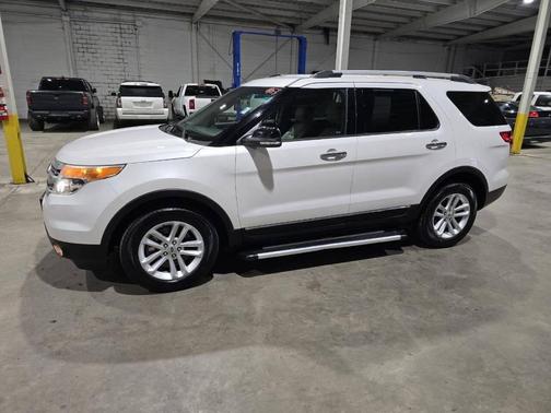 White Platinum Clearcoat Metallic 2015 Ford Explorer XLT