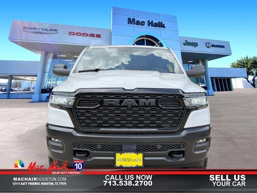 Bright White Clearcoat 2026 RAM 1500 Warlock Crew Cab 4x4 5'7' Box