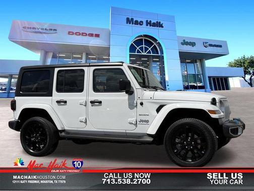 Bright White Clearcoat 2023 Jeep Wrangler 4xe Sahara