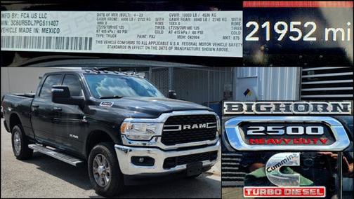 2023 RAM 2500 Big Horn Crew Cab 4x4 6'4' Box