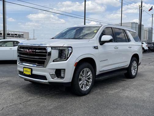 White Frost Tricoat 2021 GMC Yukon SLT
