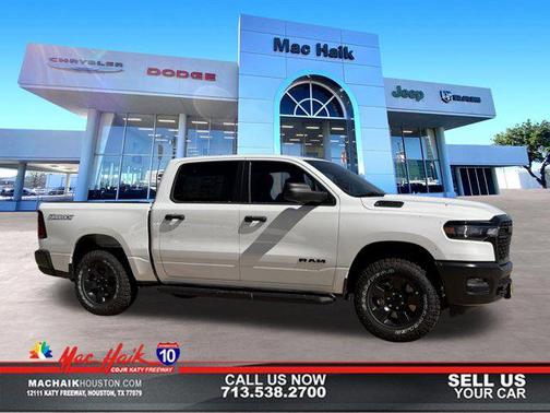 Bright White Clearcoat 2026 RAM 1500 Warlock Crew Cab 4x4 5'7' Box