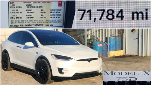 2017 Tesla Model X 75D DUAL-MOTOR AWD LONG-RANGE ELECTRO-PERFORMANCE WAGON