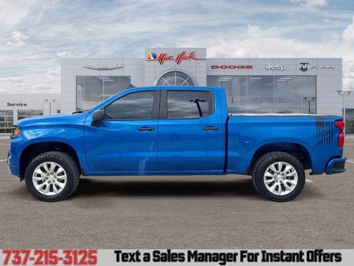 Glacier Blue Metallic 2022 Chevrolet Silverado 1500 Custom