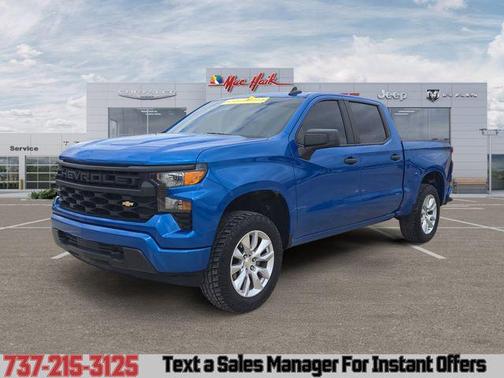 Glacier Blue Metallic 2022 Chevrolet Silverado 1500 Custom