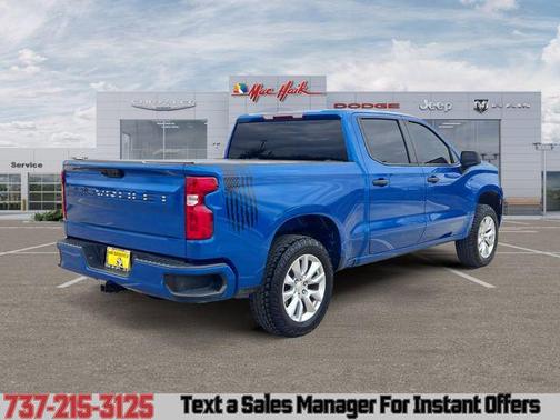 Glacier Blue Metallic 2022 Chevrolet Silverado 1500 Custom